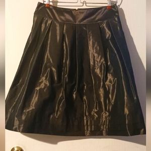 Banana Republic sz.6 Brown Satin A‎ Line Skirt